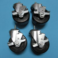 H10LT 4" Caster w/ Brake Threaded Stem (Pkg of 4)