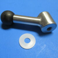 H65, Alum. Handle Incl. Ball Knob and Washer (Pack of 1)